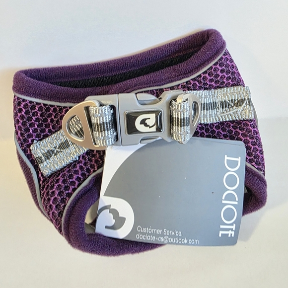 DOCIOTE Reflective Cool Purple Mesh Dog Harness XS. - Picture 3 of 3